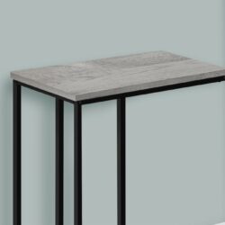 Accent Table, C - Shaped, Contemporary & Convenient Design - Gray