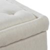 Button-Tufted Upholstered Ottoman With Hidden Storage - Linen - Image 7