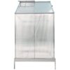 Polycarbonate Greenhouse, Heavy Duty Outdoor Aluminum Walk-In Green House Kit With Rain Gutter, Vent And Door For Backyard Garden - Aluminium - Image 7