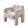 31.10" Wide Boucle Upholstered Accent Chair - Beige - Image 11