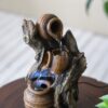 Decorative 3 Tier Water Fountain With Pot Design - Brown - Image 7