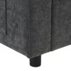 Modular Sectional With Storage Pockets, 5 Seat U Shaped Couch Set With Pillows Free Combination Modern Cloud Sofa With 2 Movable Ottoman - Dark Gray - Image 13