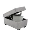 Sleeper Sectional Sofa, L-Shape Corner Couch Sofa - Bed With Storage Ottoman & Hidden Arm Storage & USB Charge For Living Room Apartment - Gray - Image 20