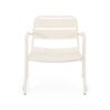 Outdoor Accent Chair With Metal Frame - White - Image 4