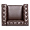 1 Seater Aesthetic Sofa For Living Room - Brown - Image 14