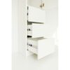 Elise - Modular Wood Closet System With Mirror In Versatile Storage Solution - White - Image 8