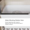Bohemian Shower Door Bathtub With Tempered Glass And Handle - Matt Black - Image 7