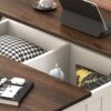 Farmhouse Style Lift Top Coffee Table With Storage And Charging Station - White Wood - Image 7