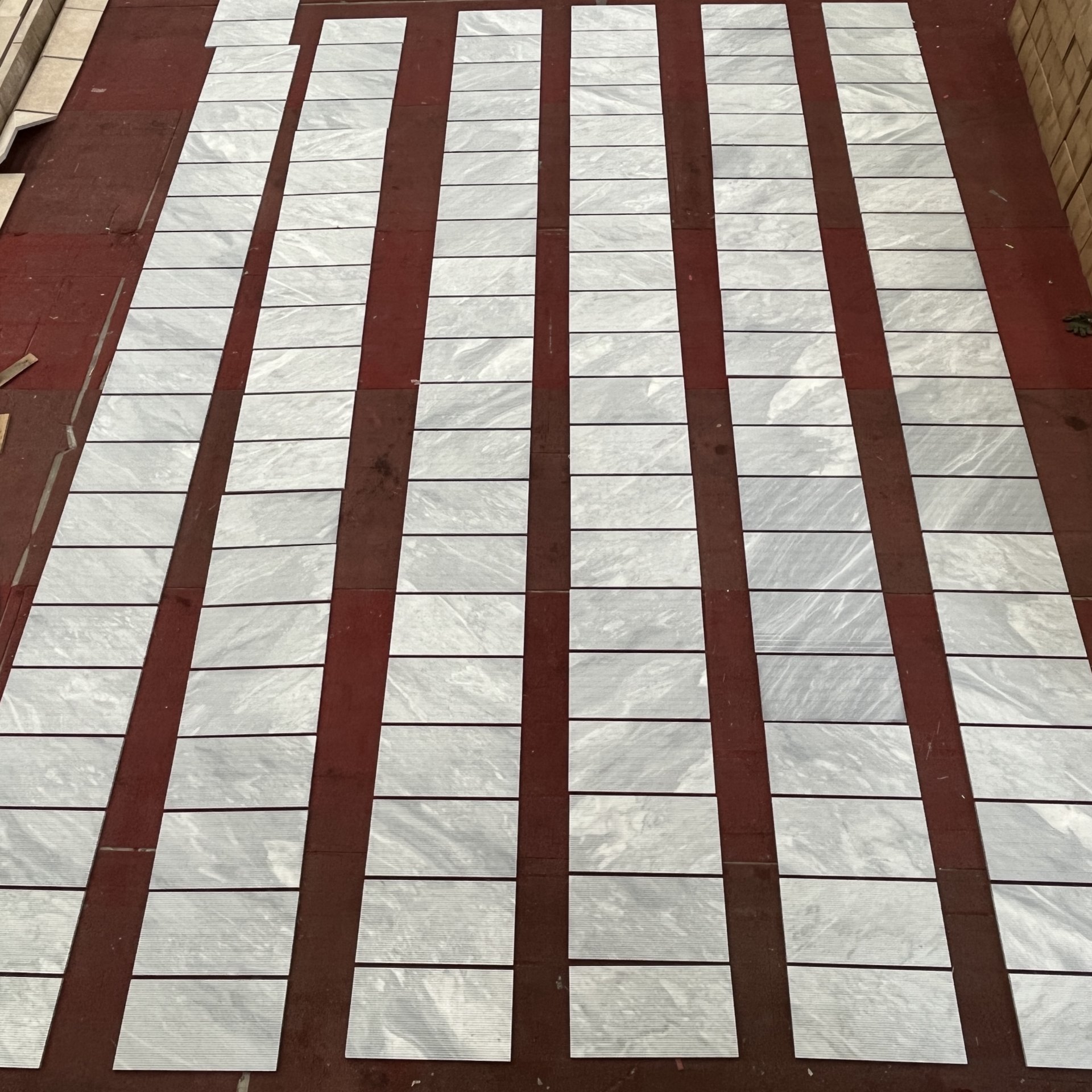 Carrara Marble Marble Marble For Wall Ol Textured 3D Fluted Marble Stone (Set of 4) - Gray - Image 9