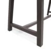 Carlie - Outdoor Sandblast Dining Table With Rustic Metal Iron Legs - Brown / Black - Image 9