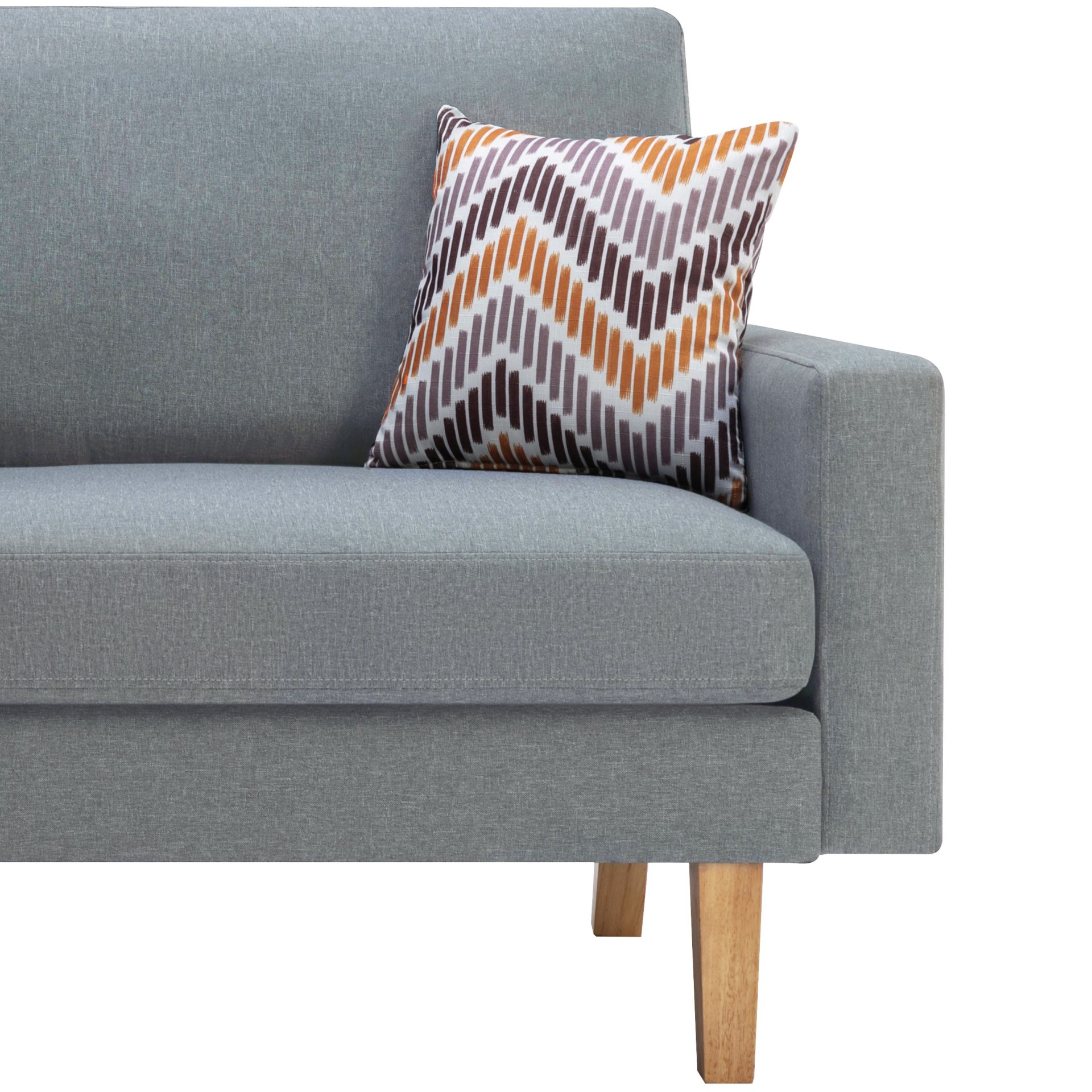 Bahamas - Sofa With 2 Throw Pillows - Gray - Image 4