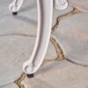 Unravel - Outdoor Arm Chair With Scroll Design And Floral Accents (Set of 2) - White - Image 9