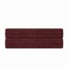 Modern Floor Sofa With 2 Pillows, Convertible Teddy Fabric Foam Filled Sleeper Sofa Bed, Full Size Folding Mattress For Living Room Guest Bed, Playroom, No Assembly Required - Burgundy - Image 10
