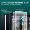 53" Beverage Refrigerators 3 Glass Door Back Bar, 480 Cans Cooler, Commercial Beer Wine And Drink Fridge, 11.3 Cu.Ft - Black - Image 5