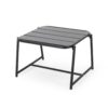 Modern Outdoor Iron Conrad Side Table - Matte Black - Image 4
