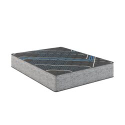Comfort Care - 14" Queen Size Hybrid Mattress, Firm Comfort - Gray / Blue
