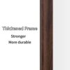 Vintage Full Length Mirror Wall Mounted With Faux Wooden Frame - Brown - Image 8