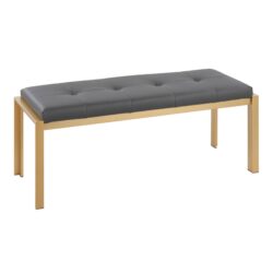 Fuji - Contemporary Bench - Gold / Gray