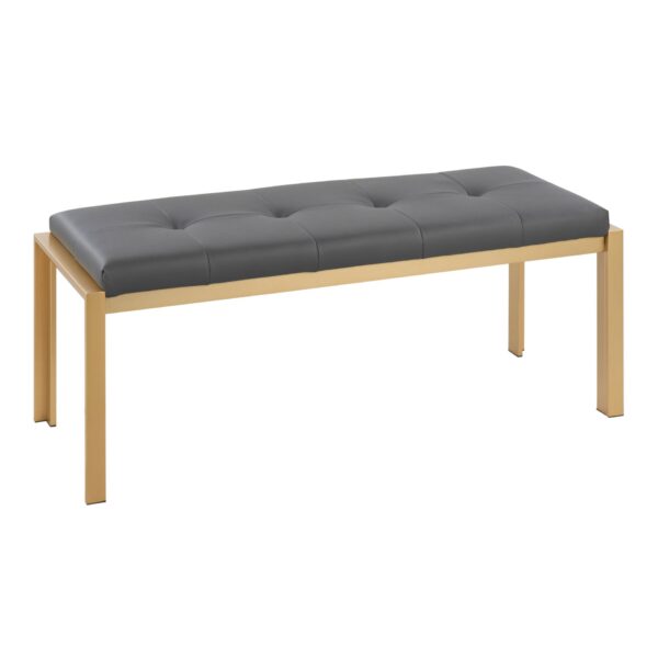 Fuji - Contemporary Bench - Gold / Gray
