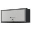Heavy Duty Metal Wall Mounted Tool Storage Cabinet Steel Metal Garage Storage Cabinet - Black / Gray - Image 5