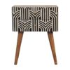 Inlay - Edessa Bone Bedside Table - Oak - Image 2