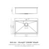 30" Topmount Stainless Steel Kitchen Sink With Workstation Ledge And Accessories - Black - Image 4