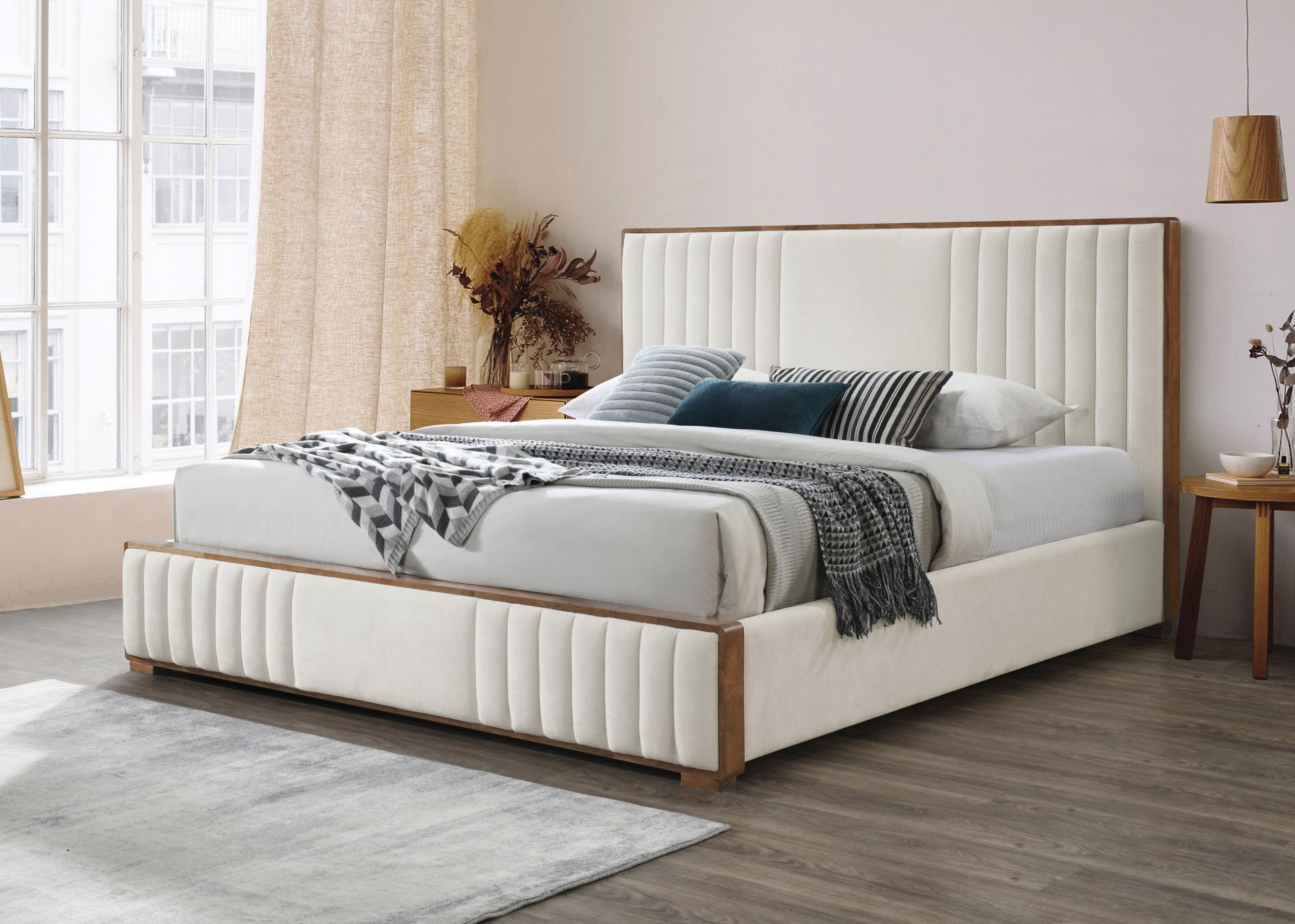 Kaleea - Queen Bed - Beige - Image 7