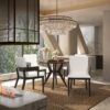 Modern Glossy Dining Chairs (Set of 2), Elegant Upholstery And Ergonomic Design - Black White - Image 2