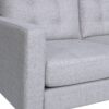 Jenny - Contemporary Tufted Fabric 3 Seater Sofa - Beige - Image 8