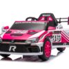 12V4A 20W*2 One Button Start, Forward And Backward, High And Low Speed, Music, Front Light, Power Display, Two Doors Can Open, 2.4G R / C, Seat Belt Four Wheel Absorber Kids Ride On Car - Pink - Image 9