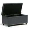Amelia - Storage Ottoman Bench - Stone Gray - Image 3