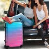Hardshell Luggage Sets 3 Piece Gradient Color Expandable Suitcase With Spinner Wheels And Tsa Lock Lightweight 20" 24" 28" Available - Blue / Red - Image 2
