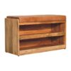 Buffalo - Hide Pull Out Shoe Storage Bench - Oak - Image 15