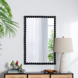 Rectangle Mirror, Wall Mirror For Living Room Bedroom Entryway - Black