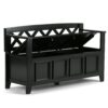 Amherst - Entryway Storage Bench - Black - Image 3