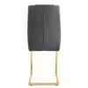 Modern Legged Upholstered Dining Chairs (Set of 4) Artificial For Kitchen And Office - Gray - Image 6