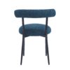 Dining Chair (Set of 2), Modern Dining Room Chairs - Black / Navy Blue - Image 12