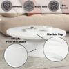 Zaid - Engineering Marble High Gloss Coffee Table - White - Image 3