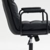 Office Chair, Mid Back Home Office Desk Task Chair With Wheels And Arms Ergonomic Computer Rolling Swivel Chair With Padded Armrest - Black - Image 9