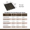 Acacia Wood Interlocking Deck Tiles Checker Pattern Outdoor Flooring - Dark Brown - Image 6