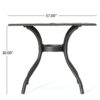 Enchantia - Outdoor Square Dining Table With Weave Tabletop And Flared Legs - Copper - Image 3