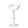 Swivel Stool Bar Height, Adjustable, Contemporary & Modern - White - Image 7