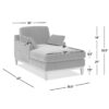 Pasadena - Modern Farmhouse Chaise Lounge Chair - Olive Green - Image 11