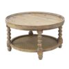 Round 2 Tiered Side Tabel, End Tabel For Lving Room Bedroom Entryway - Brown - Image 2