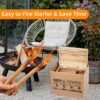 15 Lbs Fatwood Fire Starter Sticks With Box, 100% Natural Kindling Wood, Pine Firewood Firestarter For Campfire, Stove, Fireplace, Bonfires, Grill - Natural - Image 12