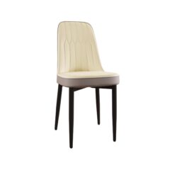 Modern Dining Chair (Set of 4) With High Quality Metal Legs - Beige