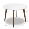 Alina - Dining Table - Brown / White - Image 8