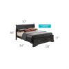 Louis Phillipe - Full Storage Elegant Bed - Black - Image 8