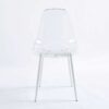 Dining Chair, Metal Leg, Plastic Seat (Set of 4) - Antique White - Image 6