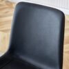 Modern Dining Chair Set With Curved Cushion And Metal Legs For Comfort (Set of 4) - Black - Image 10